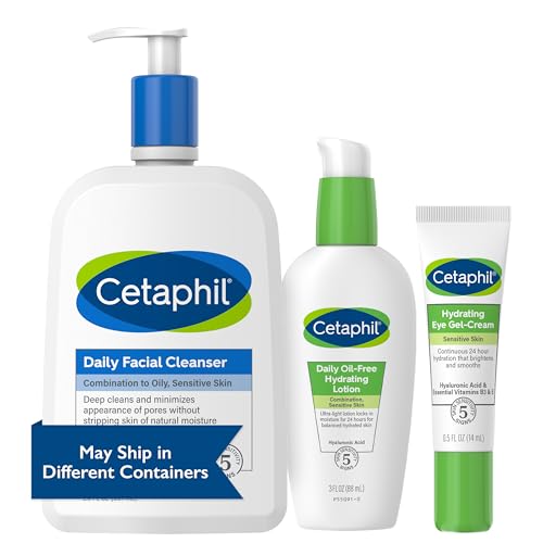 Cetaphil Daily Facial Cleanser 20oz + Hydrating Lotion Set