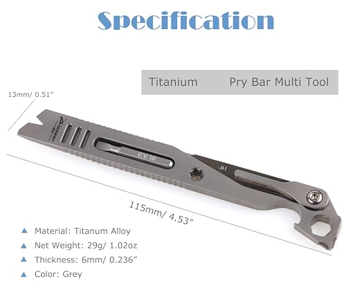 Décapsuleur en titane EDC : l'excellence d'un mini outil multifonction durable