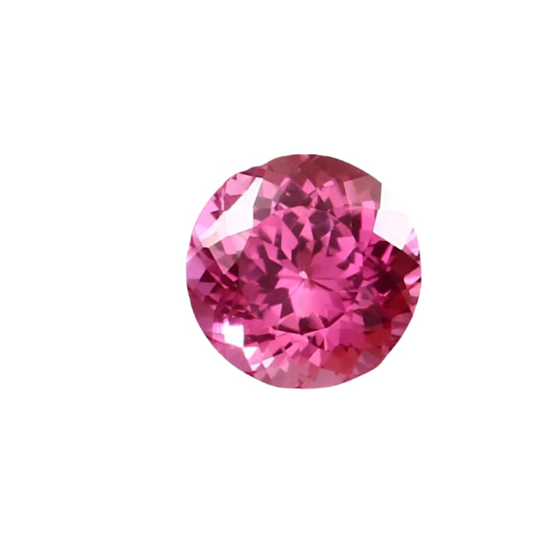 Saphir rose de Ceylan précieux de 11mm facetté pour bague haute