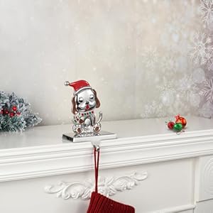 Stocking Holders for Mantel, Silver Metal Dog Christmas Stocking Holder for Mantle Christmas Stocking Hangers for Mantel Stocking Hooks for Fireplace Stocking Holders for Christmas Decoration (Dog) Stocking Holders for Mantel Silver Metal Dog Christmas Stocking Holder for Mantle Christmas Stocking Hangers for Mantel Stocking Hooks for Fireplace Stocking Holders for Christmas Decoration Dog