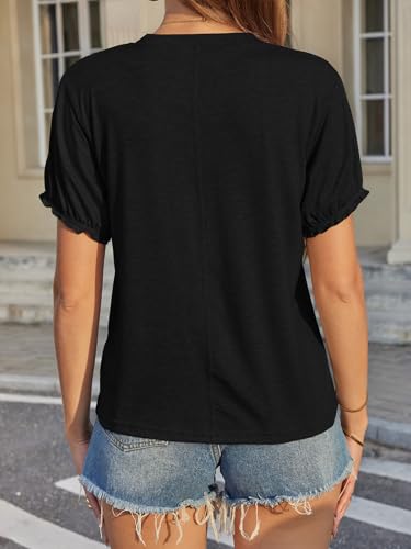 Image of UNCLECAT Women's Short Sleeve T Shirts Trendy Crew Neck Tops Basic Tee