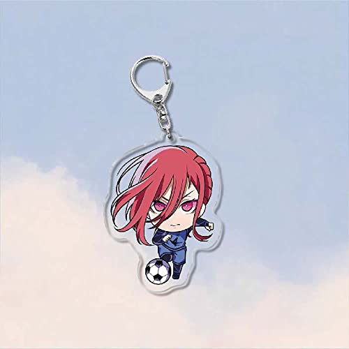 Tlsddty 8Pc Bachira Meguru Keychain Anime Cartoon Characters Pendants Acrylic Keyring Cosplay Costume Hanging Ornament #TOP3