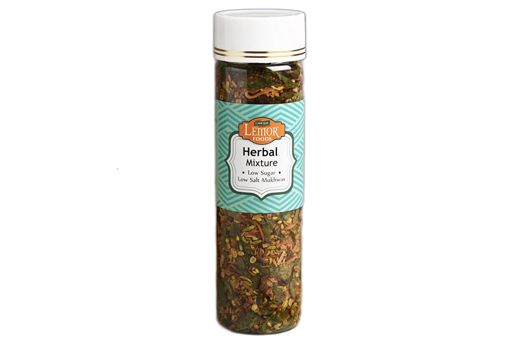 Lemor Herbal Mixture (300 Gms, 2 Jars of 150 Gms Each) | Low Sugar & Low Salt Mukhwas | Healthy After Meal for Eating | Roasted Trail Mix Snacks-image-7