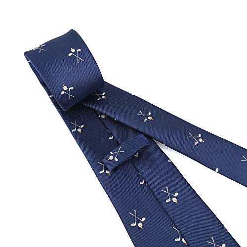 Kooelle Mens Golfing Sport Ties Golf Club Jacquard Woven Neckties #TOP2