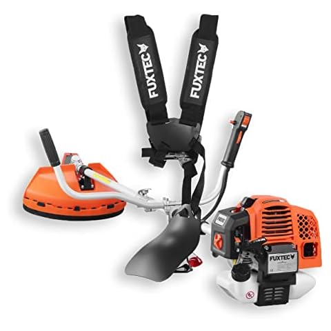 FUXTEC Petrol 2in1 Garden Power Tool - Motor Scythe - Lawn Trimmer - Grass Trimmer - Brush Cutter - 62cc - 2-Stroke Engine - 3.5HP - FX-MS162 Cover