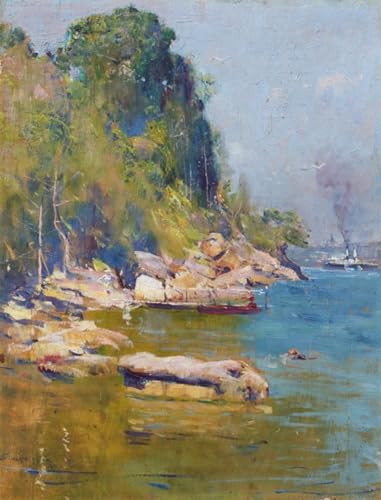 Impression d'affiches d'art sur toile, tableau portrait De mon camp par Streeton 60x90cm.