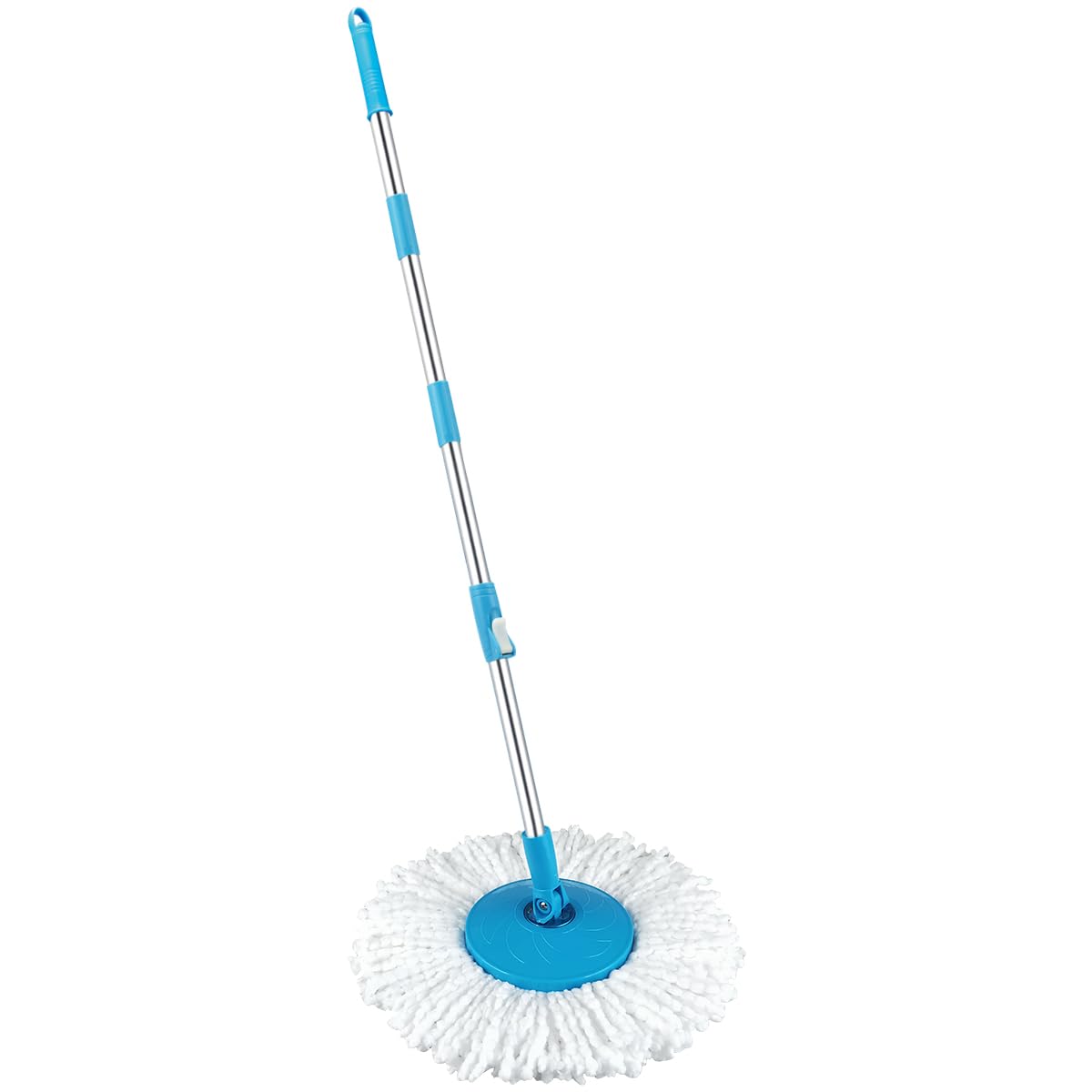 Primeway® SS Spin Floor Mop 127cm Length Extendable Handle Stick Rod | Replacement Set | Handle + Disc + 115g Refill | Blue (B0BMKHYDL3) Amazon Price History, Amazon Price Tracker