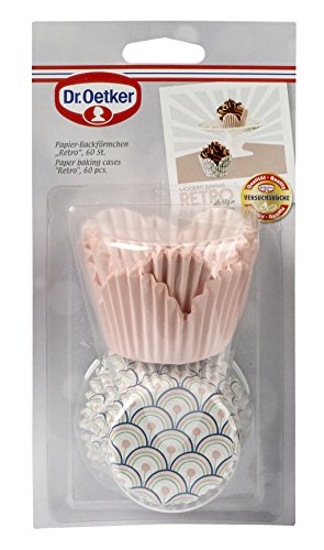 Dr. Oetker Paper Baking Cups Retro, Muffin Cases from The Series Modern Baking - Retro Design (Colour: Colour), Quantity: 60 Pieces - Image 4