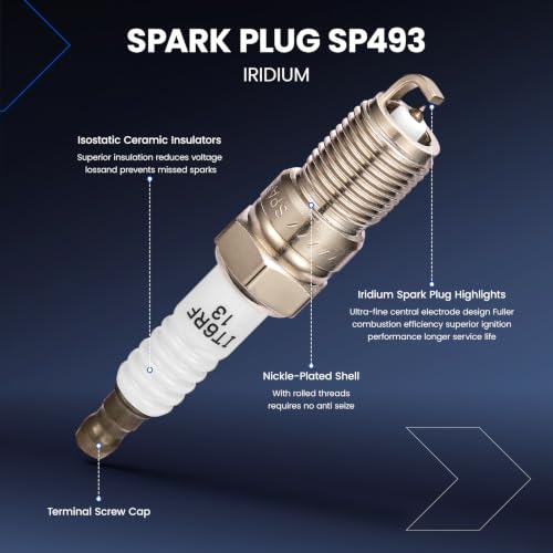 Image of 6 Ignition Coils & 6 Iridium Spark Plugs UF406 SP493 for Ford Mazda | Fits 3.0L V6:Escape(01-08),Taurus(00-04),Tribute(01-06 /08),Mariner(05-08),Montego(05-07).OE:DG513,1L8Z12029AB,SP479.