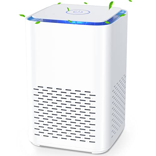 Luftreiniger Air purifier für Allergiker mit H13 HEPA Filter und Aktivkohlefilter Luftreiniger mit Nachtlicht und Duft Baumwolle für Raucherzimmer,gegen Gerüche,Pollen,Staub,Pet Dander