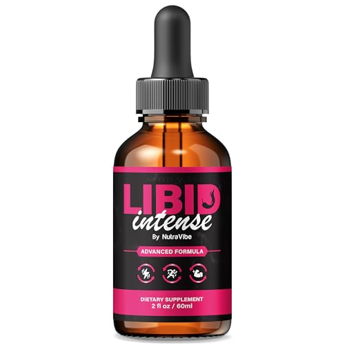 NutraVibe Libid Intense Drops – Official LibidIntense Daily Liquid Formula for Men with Natural Ingredients | Supports Stamina, Energy & Performance | Easy-to-Use Dropper (30 Servings)