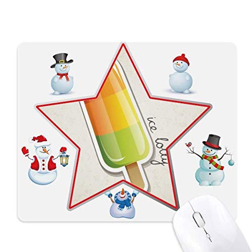 Tapis de souris bonhomme de neige haute précision orange jaune vert