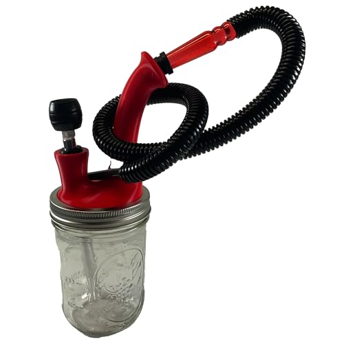 2-in-1 Hookah Kit with Glass Base (Red)