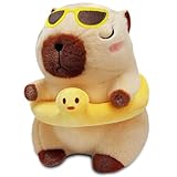 NuomiYue Kawaii Capybara with Glasses Plush Toys for Kids, Warmies Stuffed Animals for Boys and Girls, Soft Cozy Pillow Plush, Cute Capybara Plushies for Valentines Day Gifts, Party Favors(12')