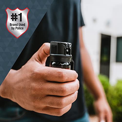 Sabre Crossfire Pepper Gel For Self Defense, Deploys At Any Angle, Maximizes Target Acquisition Against Threats, Easy Carry Belt Clip Safety Flip Top, Max Police Strength Pepper Spray 1.5 Fl Oz 2 Pack thumb #6