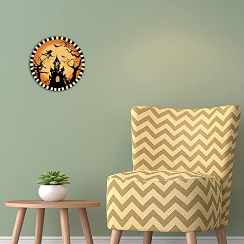 Horloges murales rondes en bois silencieuses contre tic-tac - 3