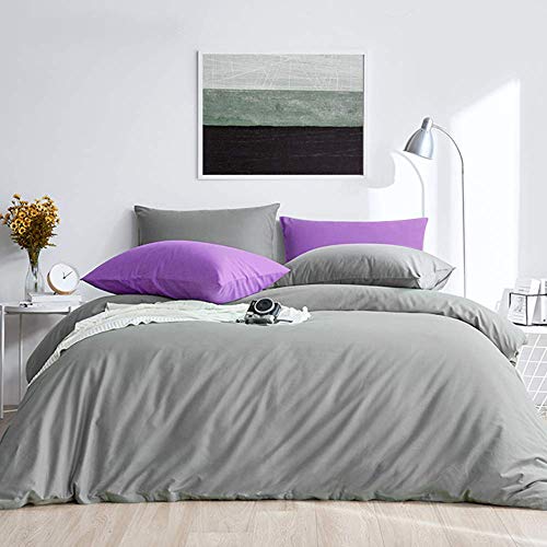 FLXXIE 2 Pack Microfiber King Pillow Cases, 1800 Super Soft Pillowcases with Envelope Closure, Wrinkle, Fade and Stain Resistant Pillow Covers, 20x36, Dark Grey