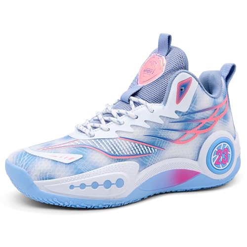 CJSPORX Women Men Basketball Shoes Non Slip Breathable Outdoor Fashion Unisex Sneakers