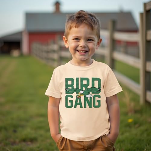 Toddler Girl Boy Game Day Football T-Shirt Bird Gang Shirt Short Sleeve Funny Kid Football Team Sports Fans Tee Top2
