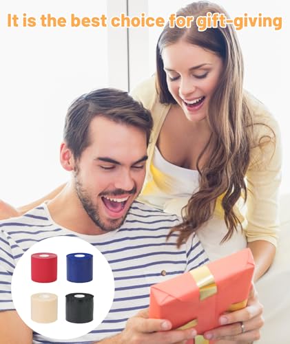 Image of 4 Pcs Badminton Cushion Wrap, Badminton Grip Tape, Cushion Wrap for Badminton Grip, Helps Reduce Hand Fatigue, Suitable for Badminton and Other Racket Sports