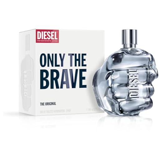 Diesel, Only The Brave, Eau De Toilette, Colonia fresca y poderosa para hombre, Limón fresco, acorde aromático de romero y de madera de ámbar, Perfume de lujo para hombre, Frasco de 200ml