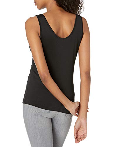 Cinema Etoile Women's Two-Way Camisole V and Scoop Neck, Black, Small - Thumbnail 2
