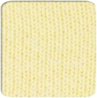 Tela de elastano para puños de jersey para parte inferior de sudadera, tela elástica de algodón acanalado para hacer puños en las mangas (42 amarillo claro, 20 x 55 cm)