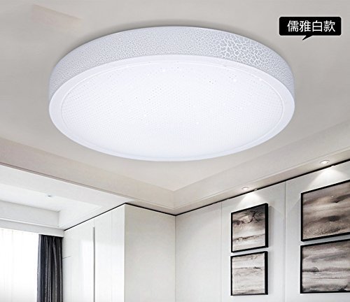 Plafonnier extérieur LED blanc rond moderne 17W acrylique