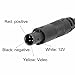 1x 4-Pin Male Head Backup Reverse Camera Car Universal to CVBS Female Connector Signal Power Adapter Harness Accessories