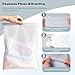100Pcs Sock Packaging Bags for Shipping - 6x9 inch Frosted Zipper Plastic Bags for Travel Storage -Clear Bag for Toiletries, small panties, cosmetics | No Vent Holes