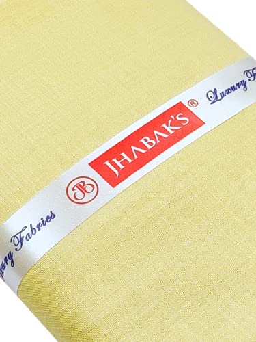 Image of JHABAK'S Premium Unstitched Shirt Fabric for Men Cotton Blend Material 2.25m Shirt Piece Cloth