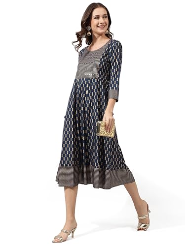 Image of MIRCHI FASHION Women's Cotton Relaxed Fit Anarkali Kurti