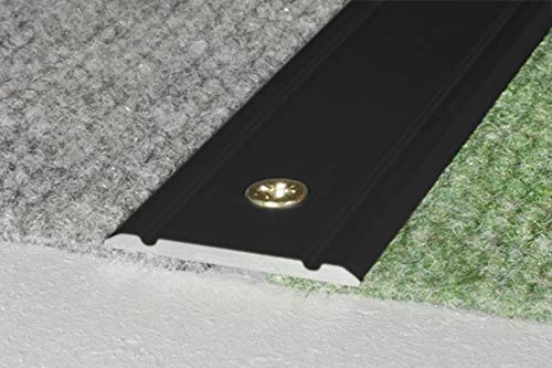 Preisvergleich Produktbild 1 Stück / Übergangsprofile / Alu / eloxiert / Effector / 930x30x2mm / A02 / schwarz