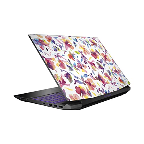 Skin vinyle HP Pavilion 15.6 anti-rayures motif floral