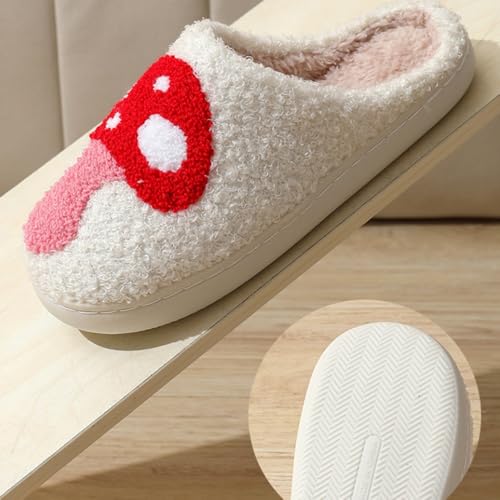 Premium Comfort Gothic Skulls Design Thermal Non Slip Women's Fuzzy House Slippers Indoor Soft Warm Shoes Cushion Sole4