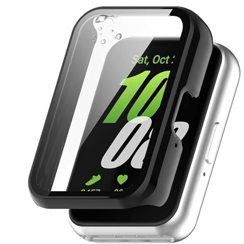 AIYYXX For Samsung Galaxy Fit3 �J�o�[ 3D ���p�G�b�W �����^ PC+�K���X�f�� ��̌^ galaxy fit3 �P�[�X �Ή� �����ߗ� �L�Y�h�~ �w��h�~ �ȒP�Ɏ��t���E�� �S�ʕی� galaxy fit3 �ی�J�o�[�i
