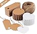 Produktbild Geschenk Anhänger 301stk. mit Juteschnur 60m Absofine Geschenkanhänger Kraftpapier Etiketten Tags Anhängeschilder Eintrittskarten