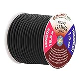 Mandala Crafts Round Cowhide Genuine Leather String Cord, Natural Rawhide Rope for Jewelry Making, Kumihimo Braiding, Shoelaces (1.5mm, Black)