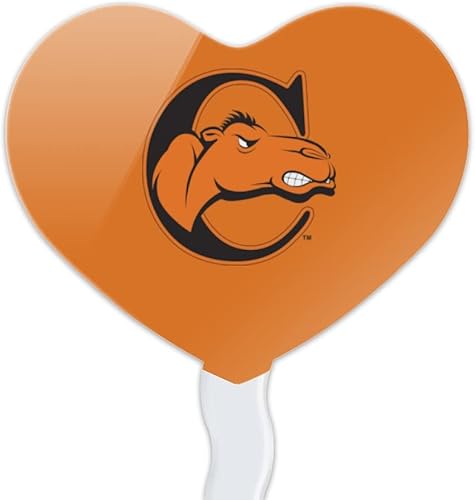 Miniatura 2 de Campbell University Secondary Logo Heart Love Cupcake Picks Toppers Decoration Set of 6