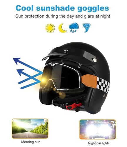Casque jet moto bluetooth homologué ECE avec lunettes intégrées taille 2XL