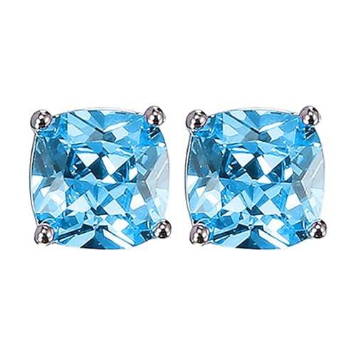 Versatile Square Zircon Women's Earrings The Earrings Feature Classic Square Zircon Design Simple Yet Elegant Suitable For Wearing In Various Occasions. Pendientes de gran tamaño, talla única, Cobre,