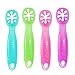 ChooMee FlexiDip Baby Starter Spoon | Platinum Silicone | First Stage Teething Friendly Learning Utensil | 2 CT | Four Colors