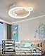 LED Deckenleuchte Delphin, 35cm 24W weiß Kinder Lampe Dimmbar 3000-6000K mit Fernbedienung/Mobile APP, Für Kinderzimmer, Babyzimmer, Jugendzimmer, Schlafzimmer, Mit Memory-Funktion, 3W Nachtlicht