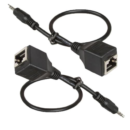 Rallonge stéréo 3,5 mm vers RJ45 pour supprimer les grésillements audio jack