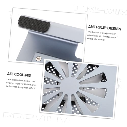 Base de enfriamiento para laptop de aleación de aluminio con ventilador USB miniatura 3