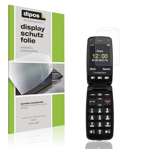 dipos I 4x Schutzfolie matt passend für Doro Primo 406 Folie Bildschirmschutzfolie, Ultra-Dünn, Hülle-Friendly, Fingerprint-Kompatibel