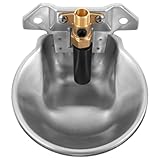 Hemobllo Automatischer Wassernapf aus Edelstahl 304 für Kühe Schafe und Schweine Robuste...