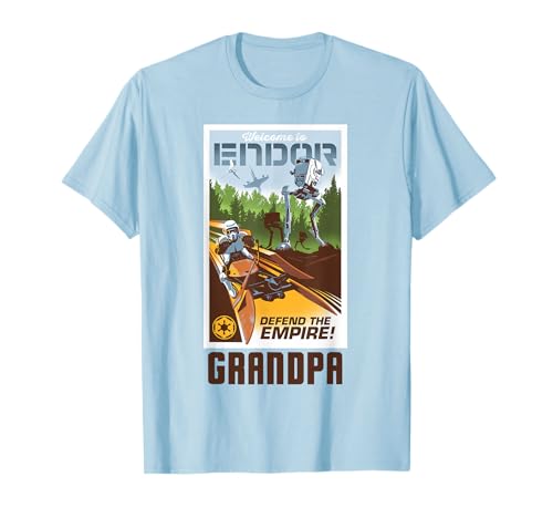 T-shirt Star Wars Endor matching family grandpa coton doux