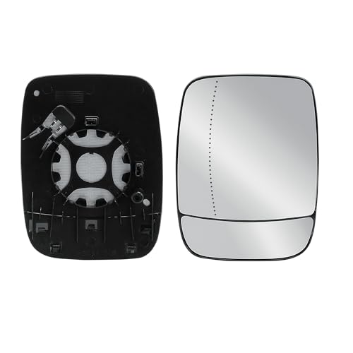 Passenger Left Side N/S Door Wing Mirror Replacement Glass Heated with Back Plate for Renault Trafic Nissan NV300 Primastar Vauxhall Vivaro B Fiat Talento 2014-2021