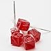 Cinnamon Cube Pops 100-Count - Red Hot Spicy Sweet Cinnamon Lollipops - Individually Wrapped Red Cinnamon Lollipops for Winter Treats